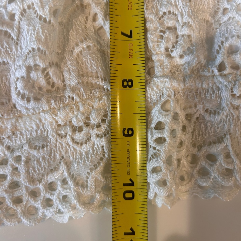aerie White Lace Racerback Bralette - Picture 8 of 8